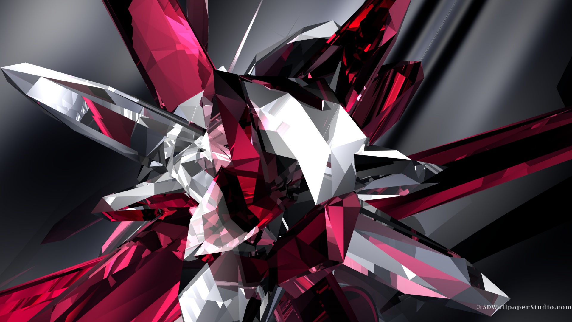 Wallpaper 3D crystals 1920x1200 HD Picture Image