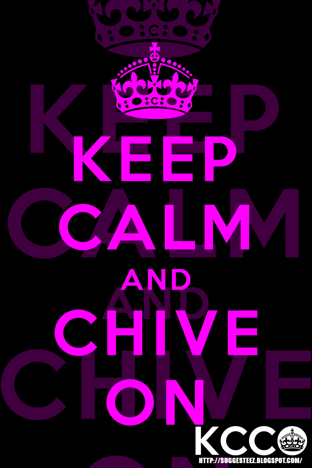 KCCO Black Pink Keep Calm and Chive On Classic iPh by suggesteez on