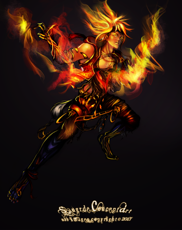 Fire Mage Wallpaper By Sangrde