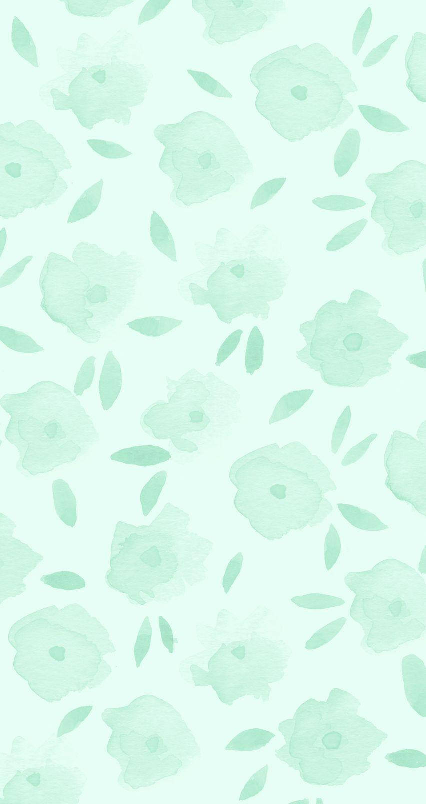 Mint Green iPhone Wallpaper