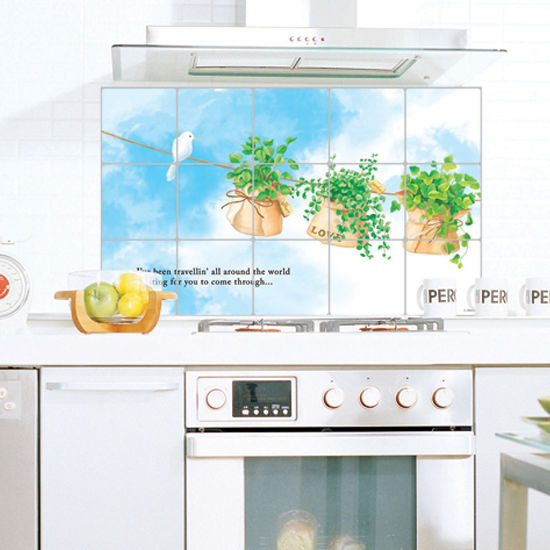 Free download Aluminum Foil Self Adhesive Wallpaper Kitchen Backsplash