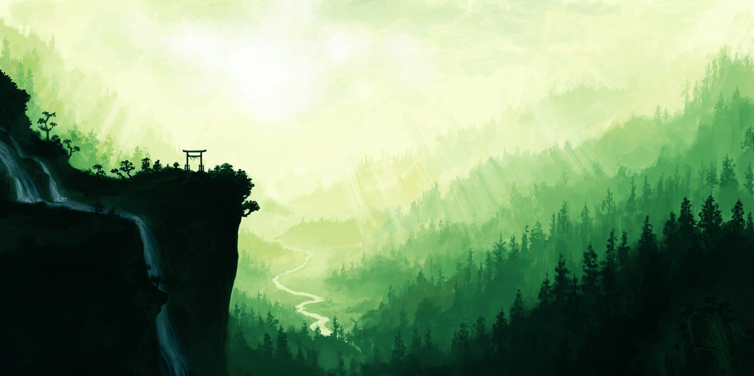 Green Anime Wallpaper Group