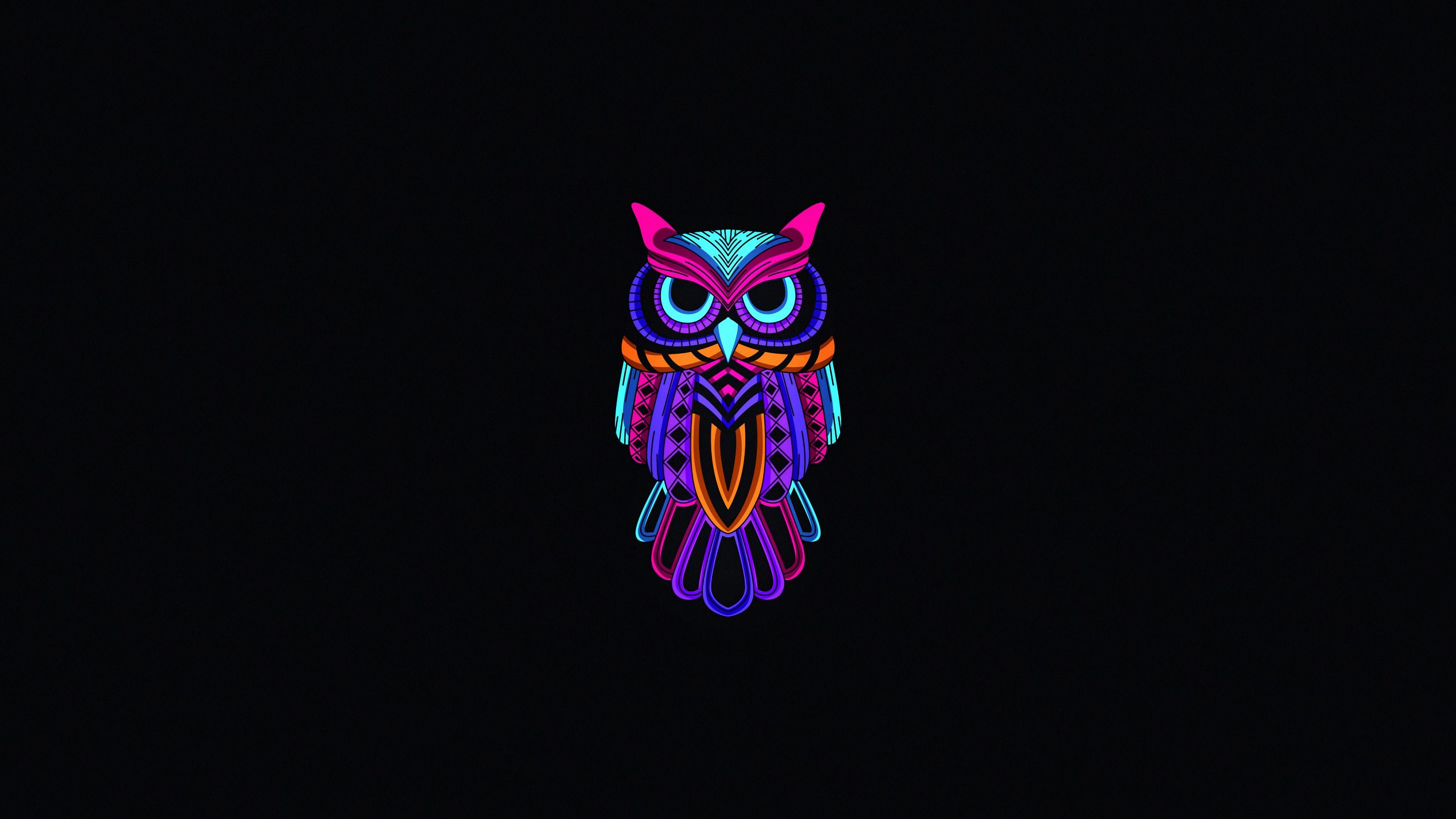 Owl Minimalist Wallpaper Top Background