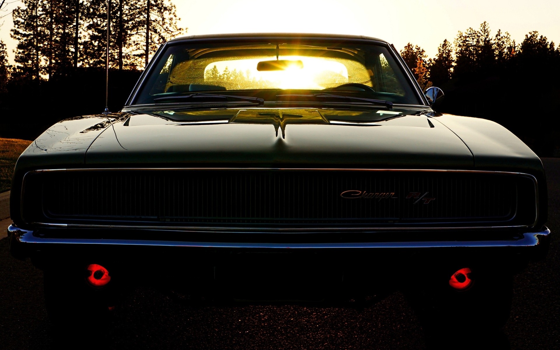 Old School Dodge Charger Wallpaper Stock