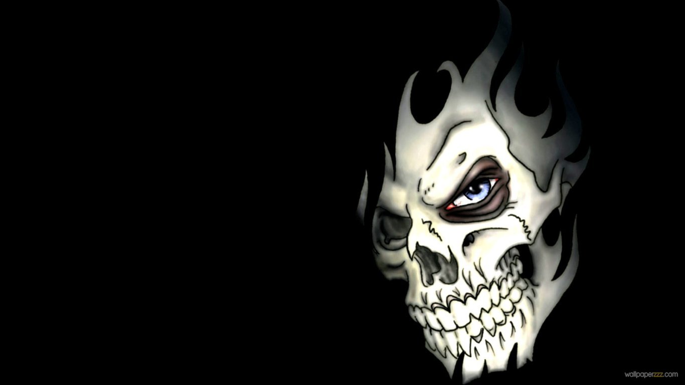 Nasty Skull Face HD Wallpaper