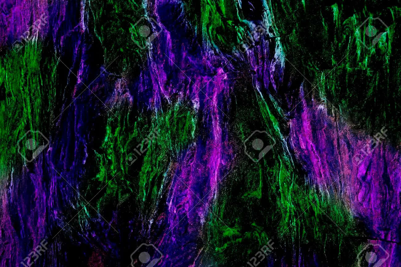 Neon Green And Purple Wallpaper