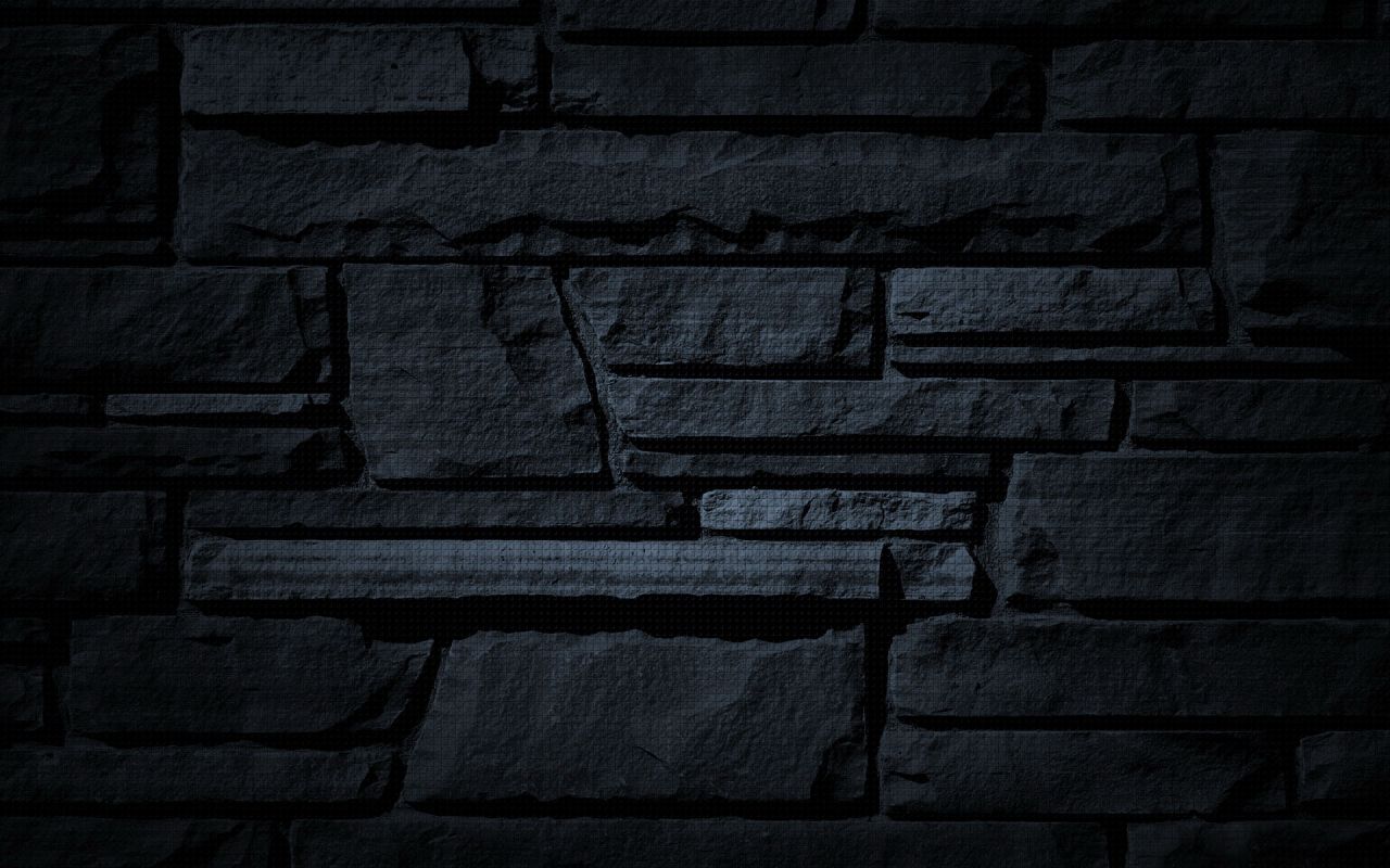 Dark Brick Black Wallpaper