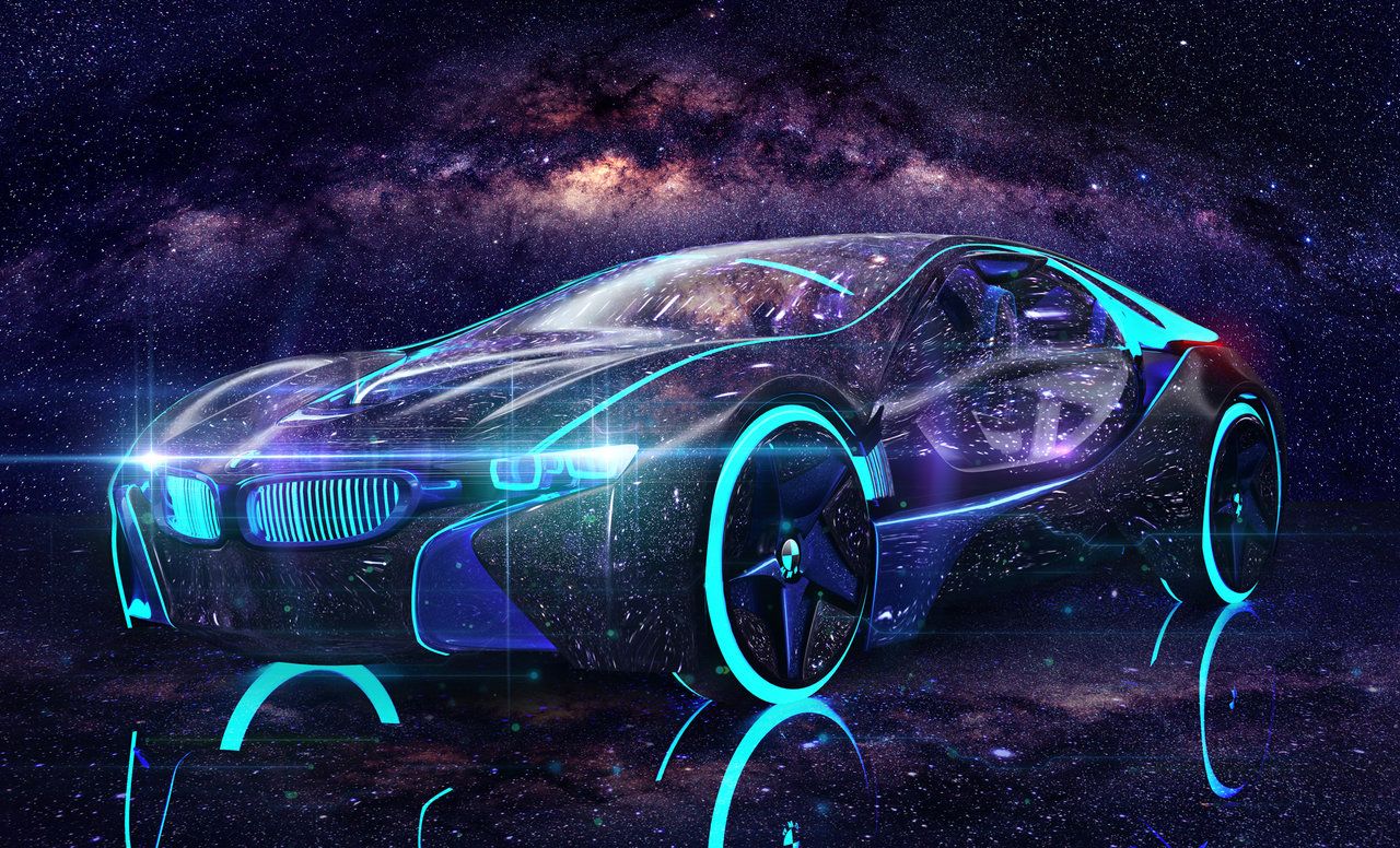 Bmw I8 Tron Universe Test Supercar Ford Mustang Wallpaper