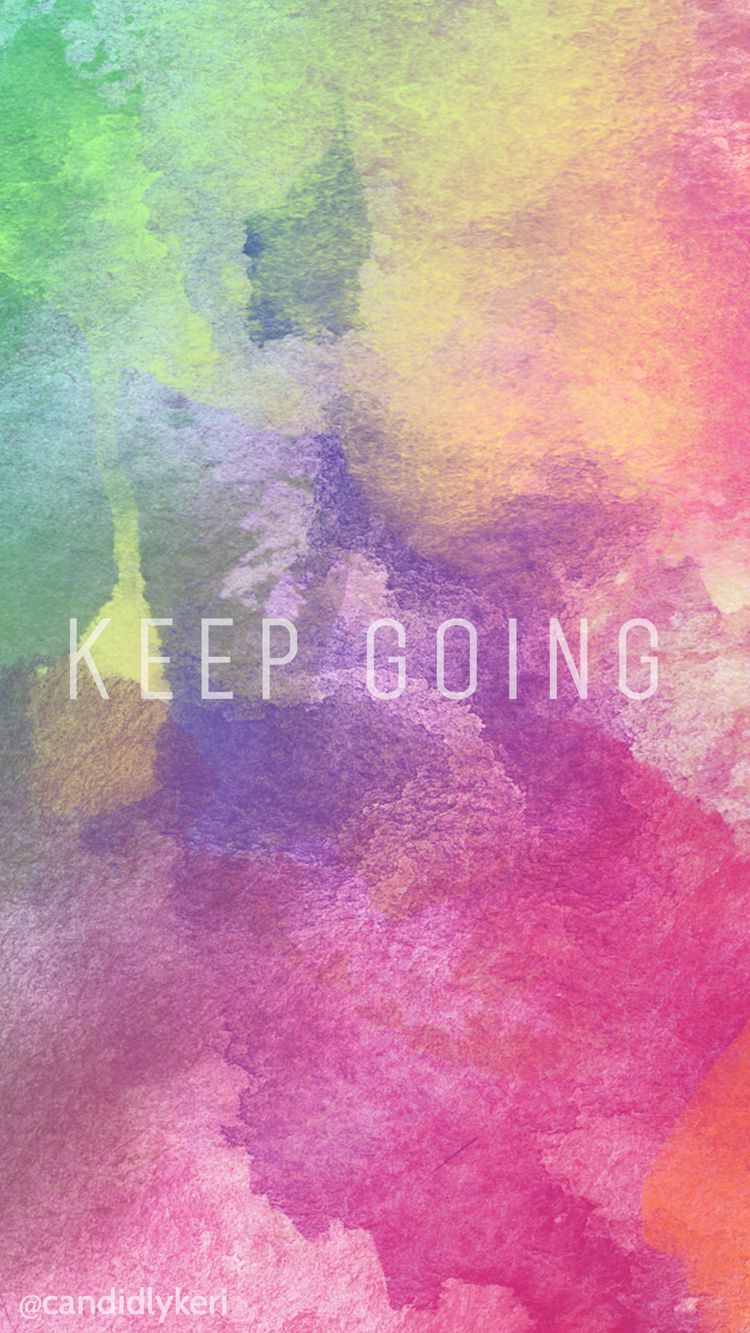 Keep Going Books Quotes Misc Watercolor Background