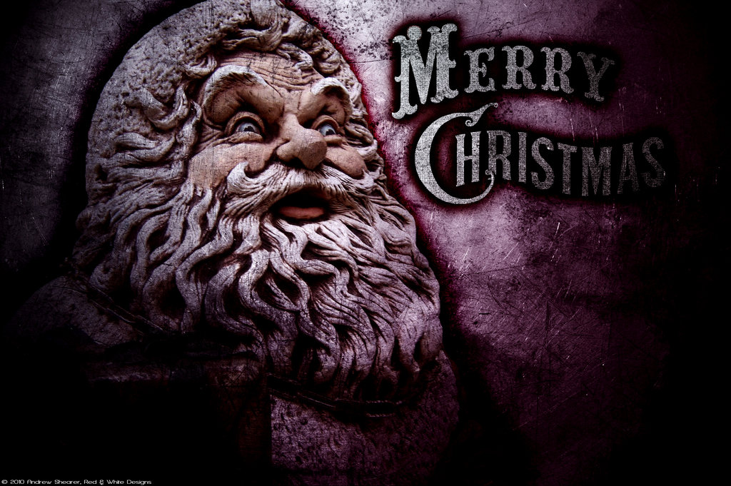 Creepy Christmas Wallpaper By Redandwhitedesigns