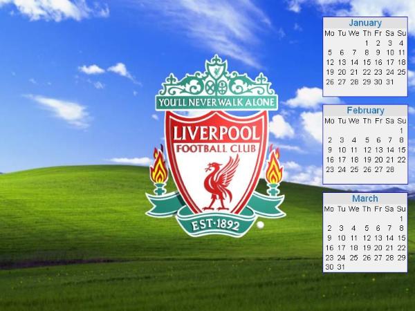 Of The Liverpool Fc Football Club Desktop Wallpaper Calendars