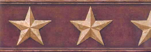 Tin Barn Star Wallpaper Border Inc