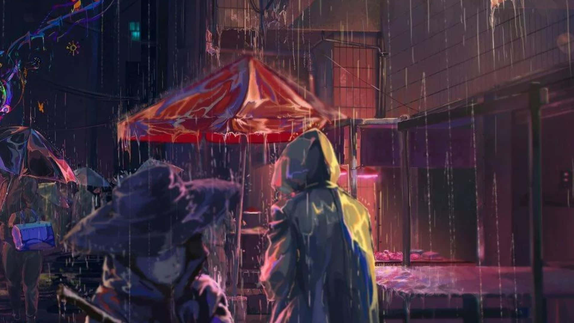 Anime Rain Wallpaper