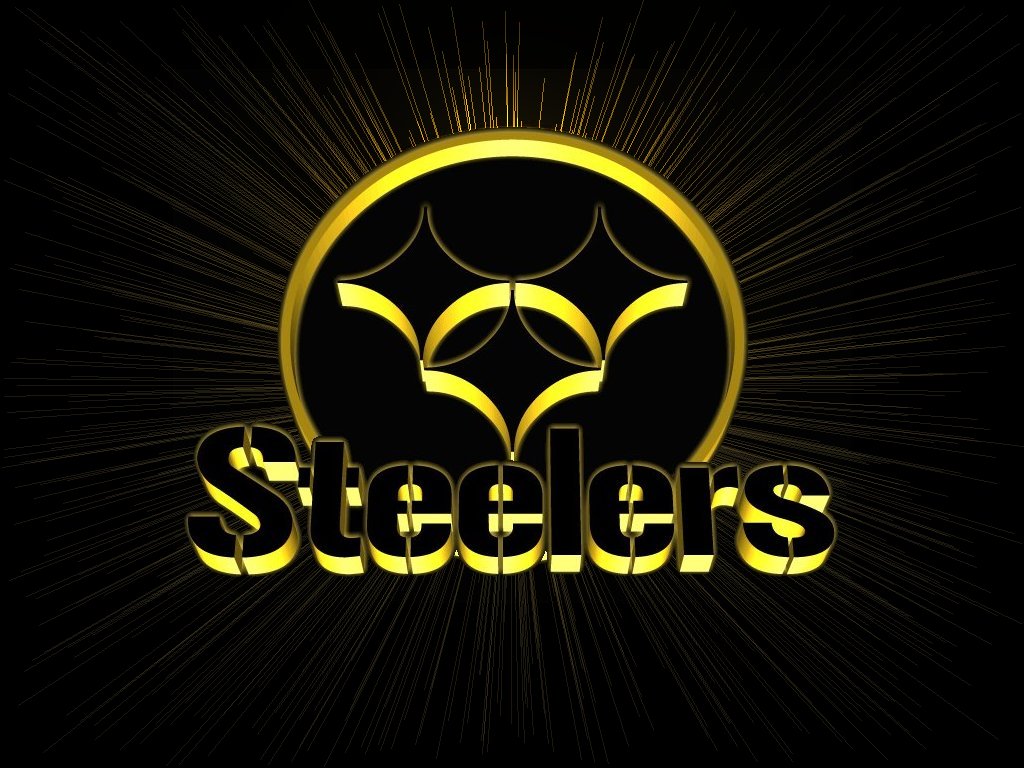Yellow Black Logo Steelers Background Wallpaper Cute
