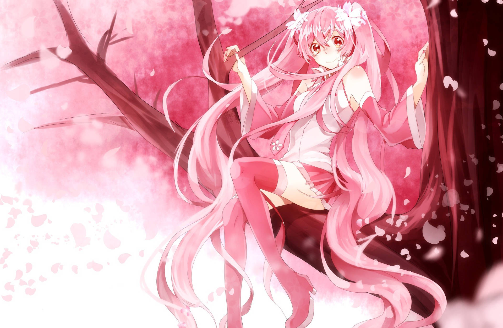 Pink Anime Aesthetic Wallpaper