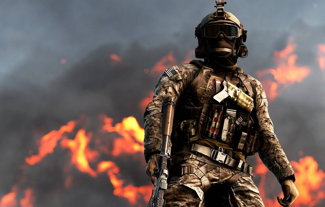 Battlefield Explosion Scene Wallpaper
