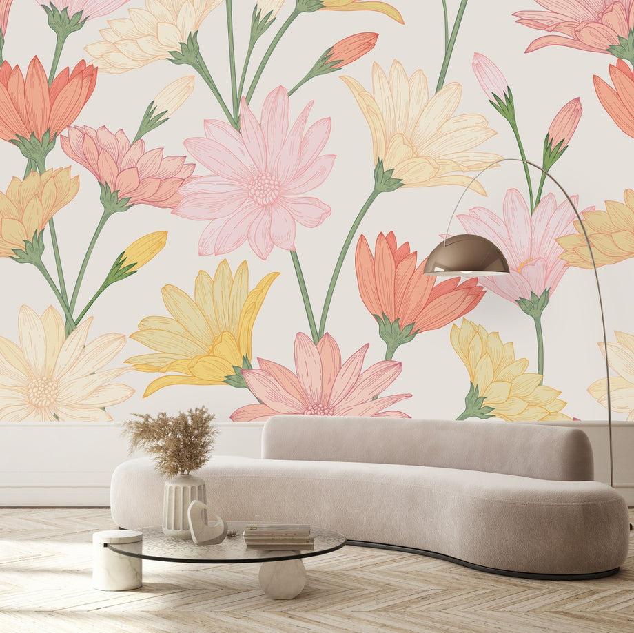 Summer Flowers Wallpaper buy at the best price with delivery