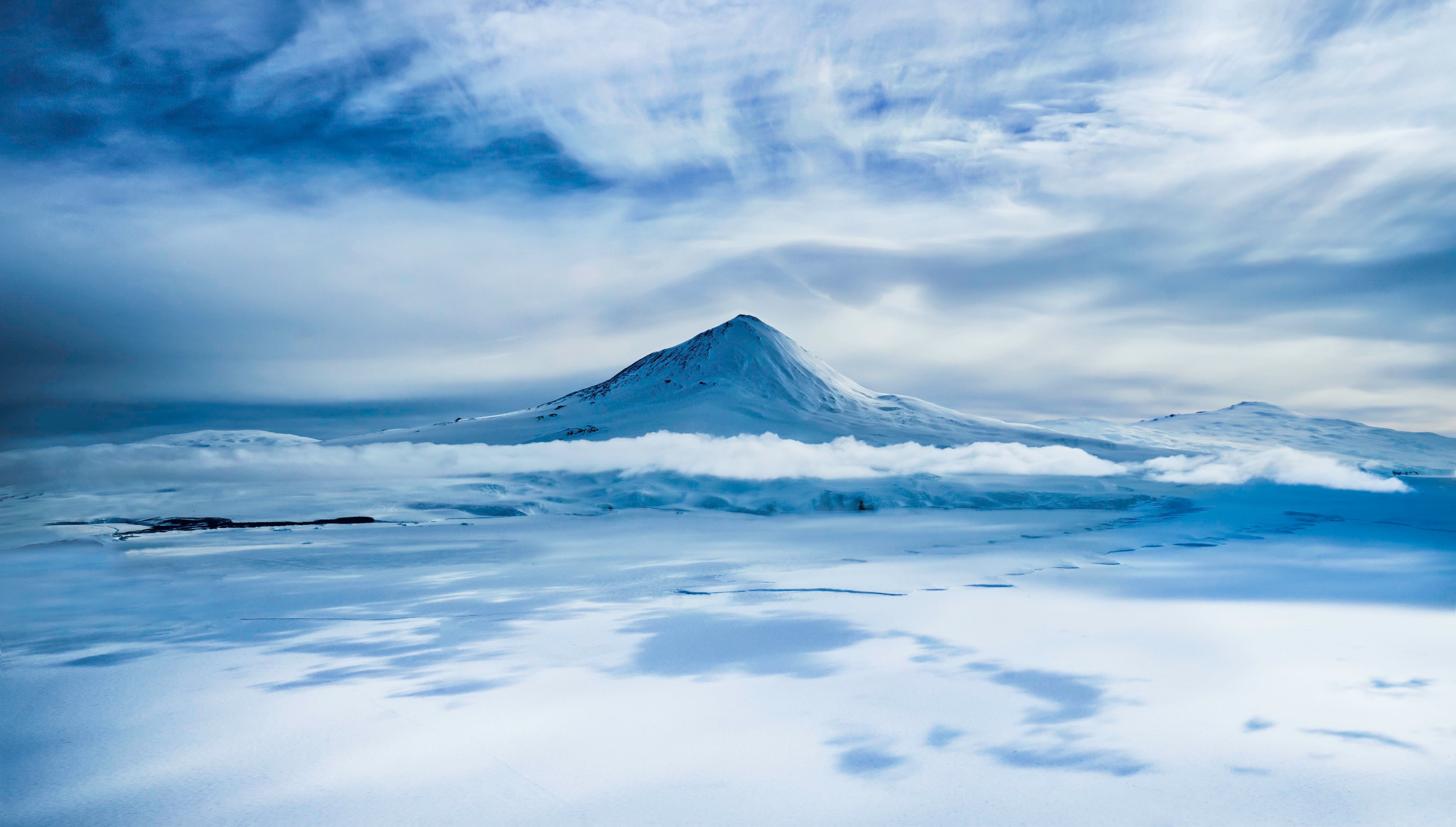 Mount Erebus On Antarctica 5k Retina Ultra HD Wallpaper