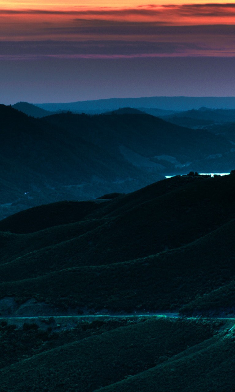 Silent night over the Appalachian Mountains HD Wallpaper 768x1280