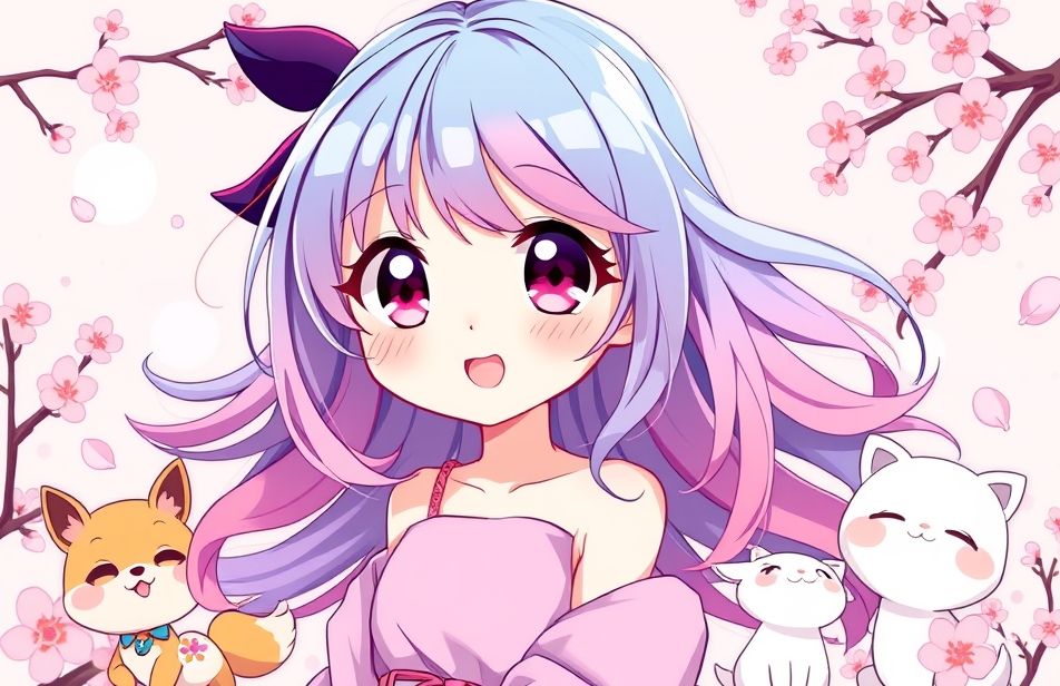 Cute Anime Girls Wallpaper