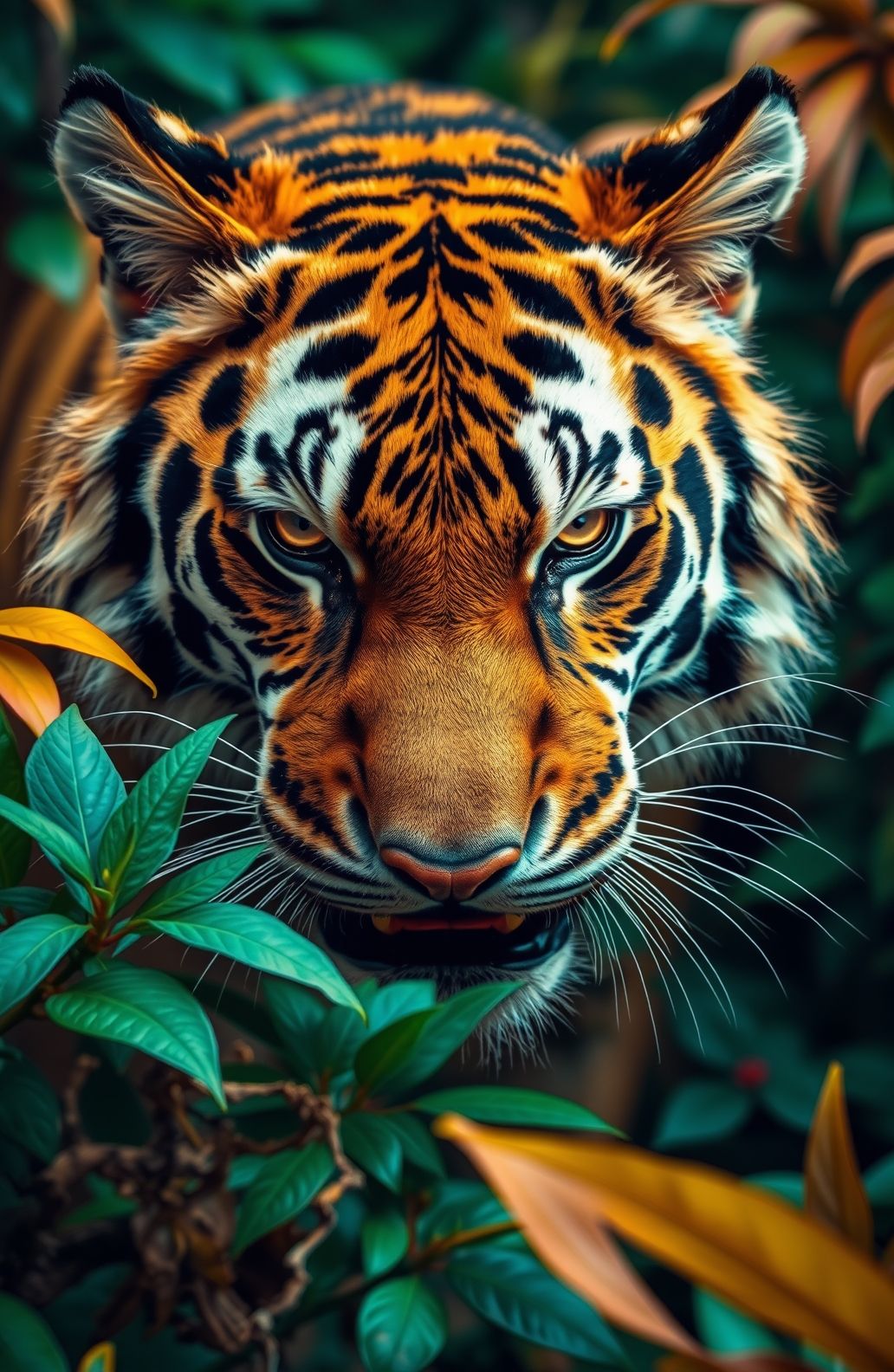 Angry Tiger Eyes Wallpaper