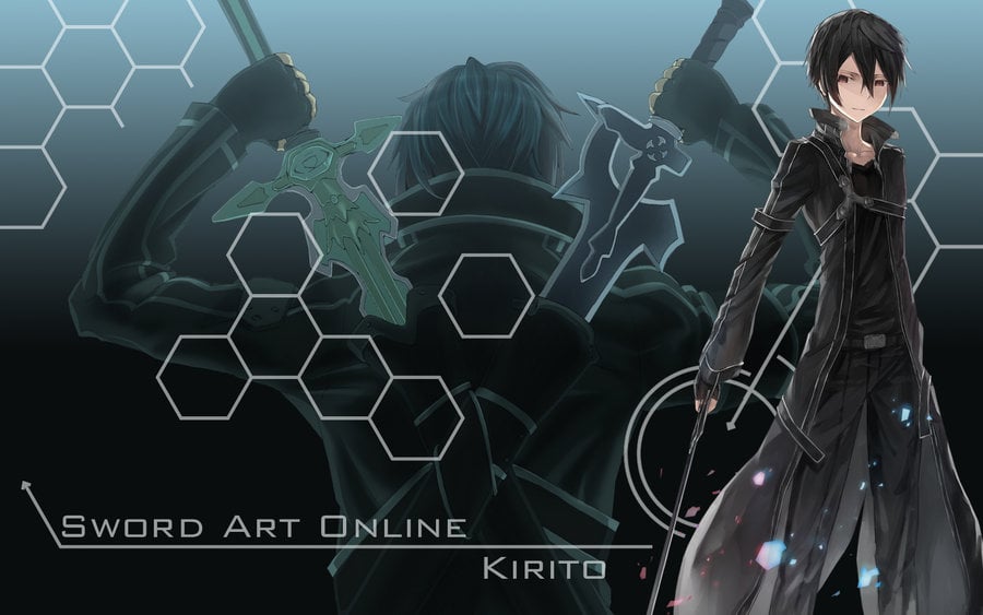 Kirito HD Wallpaper Sword Art Online Anime 2 Hand Dual Sword 900x563