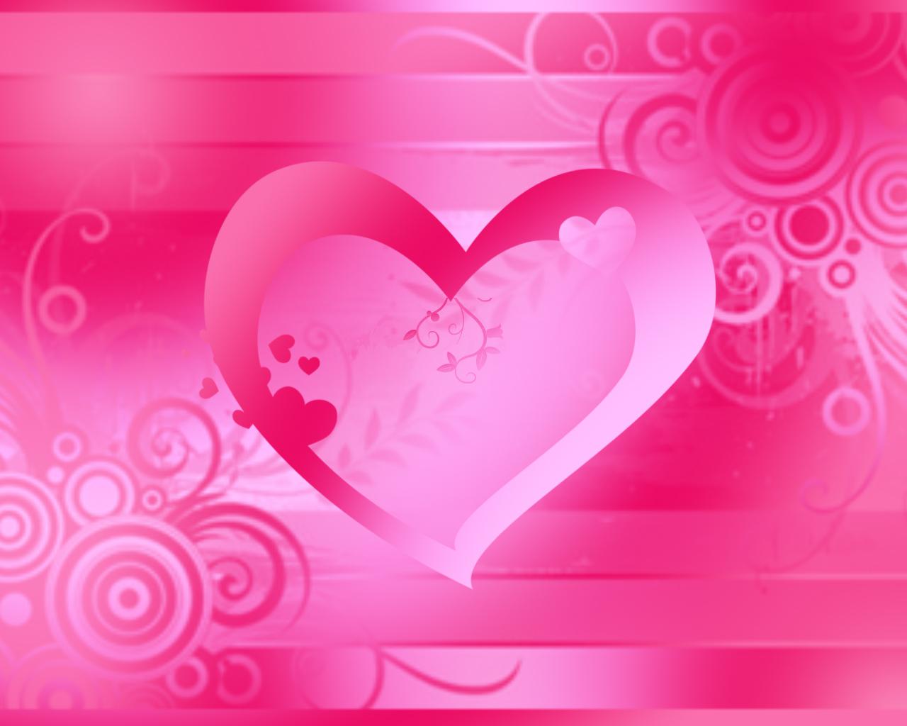 Love Heart Wallpaper Pink
