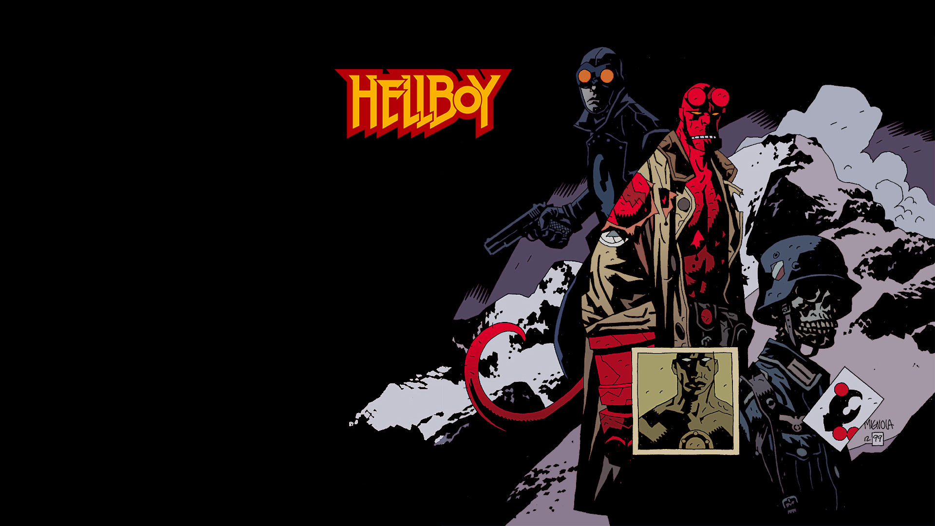 Artistic Hellboy Wallpaper Myspace Background