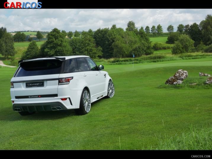 Mansory Range Rover Sport White Rear HD Wallpaper