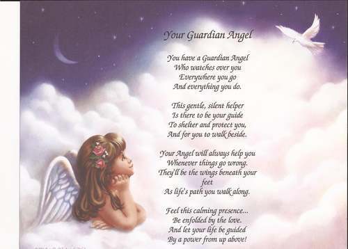 Your Guardian Angel Poem Choose From Background Daughter