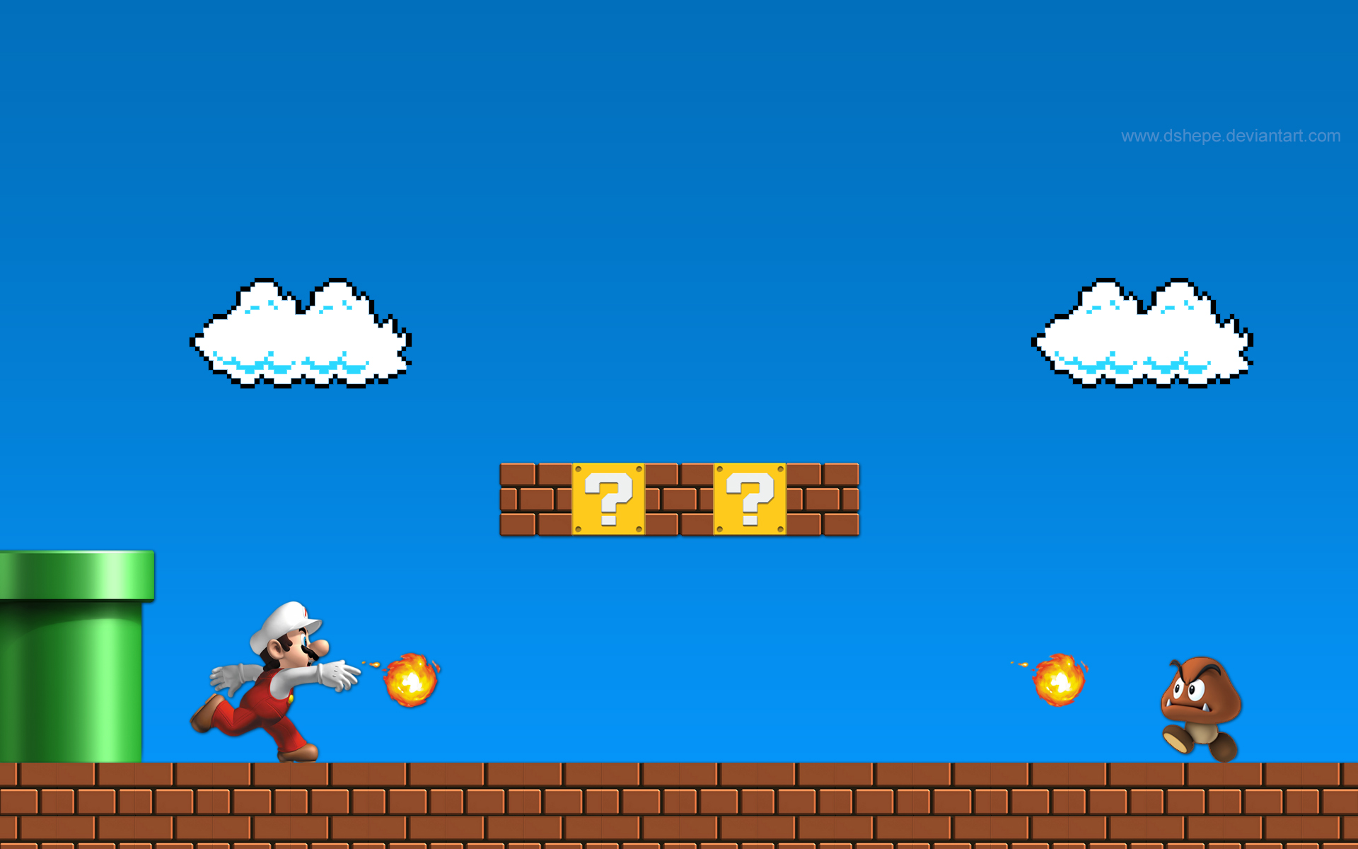 Wallpaper Super Mario Bros HD By Dshepe On