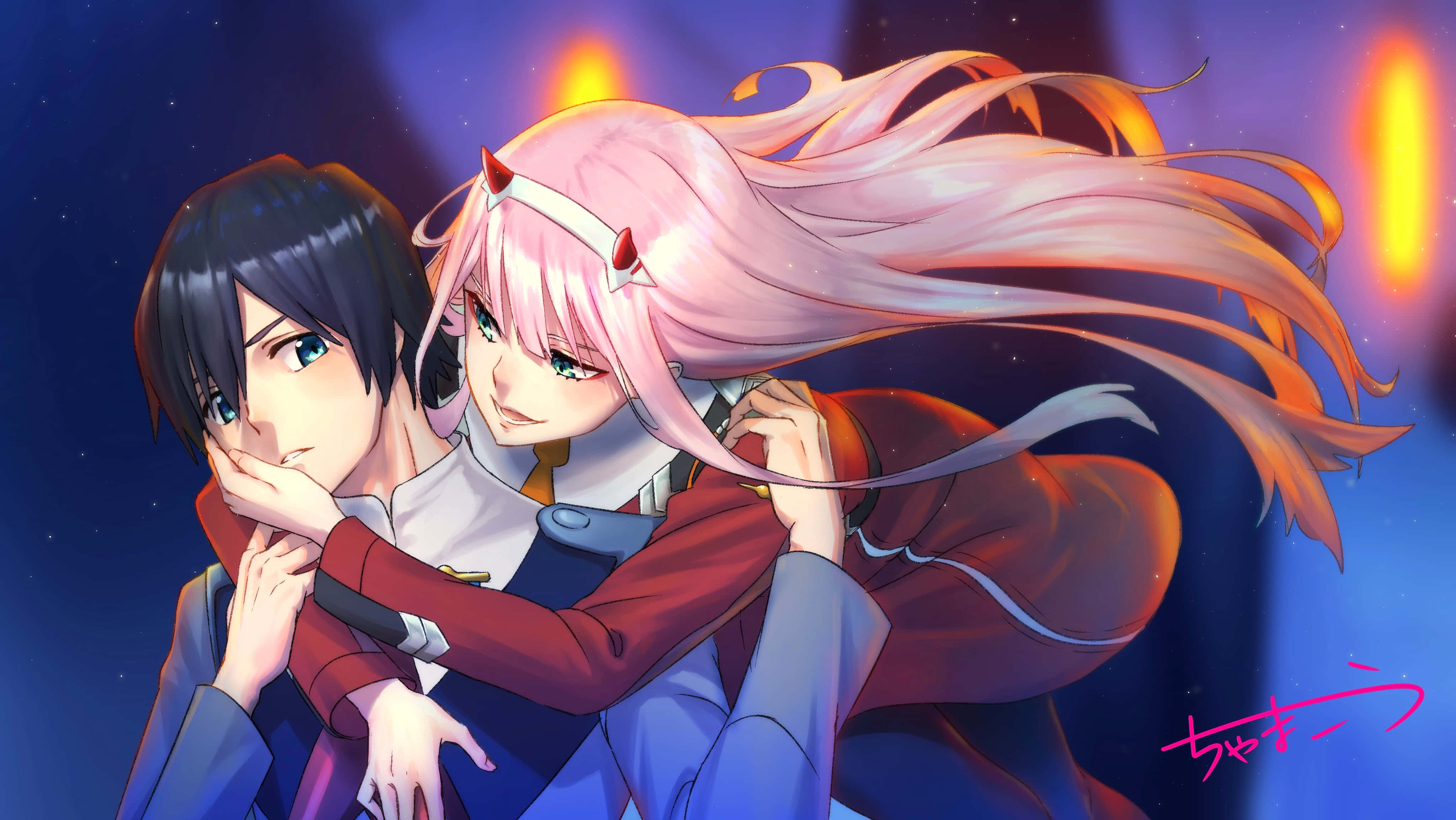 Darling In The Franxx Background Wallpaper