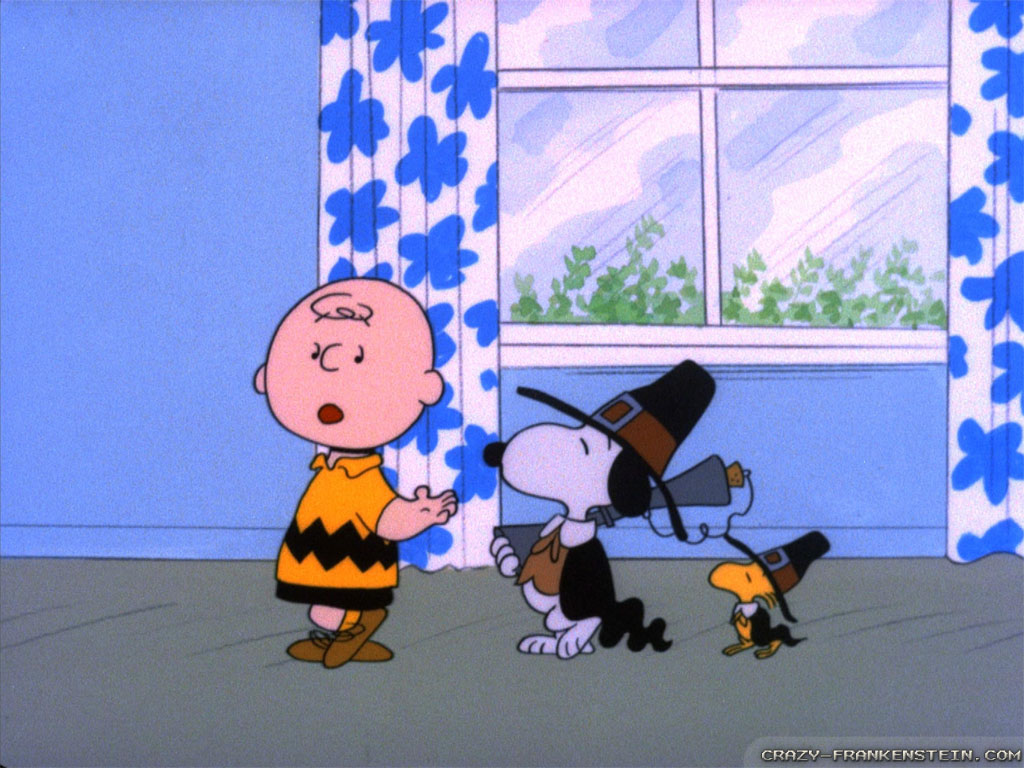 Charlie Brown Snoopy Thanksgiving Cartoon Wallpaper