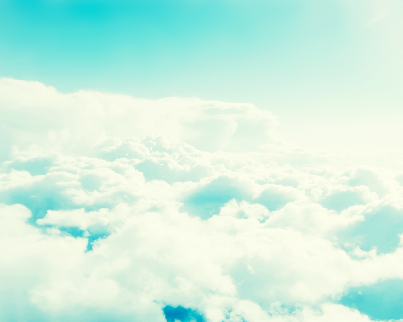 Light Blue Cloudy Sky Desktop Pc And Mac Wallpaper