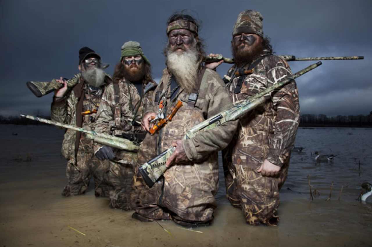 From Left Uncle Si Jase Phil And Duck Mander Employee Justin