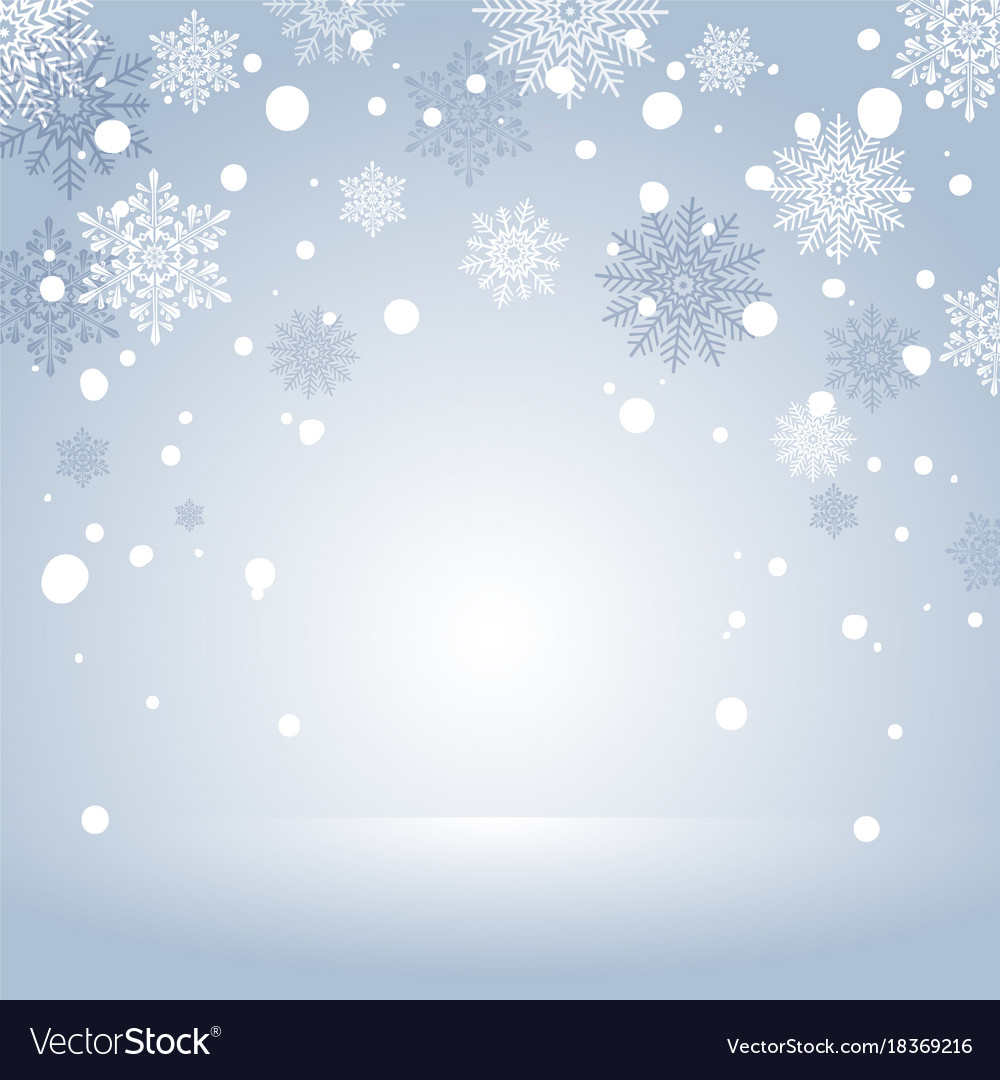 Winter Holiday Snow Background For Banner Vector Image