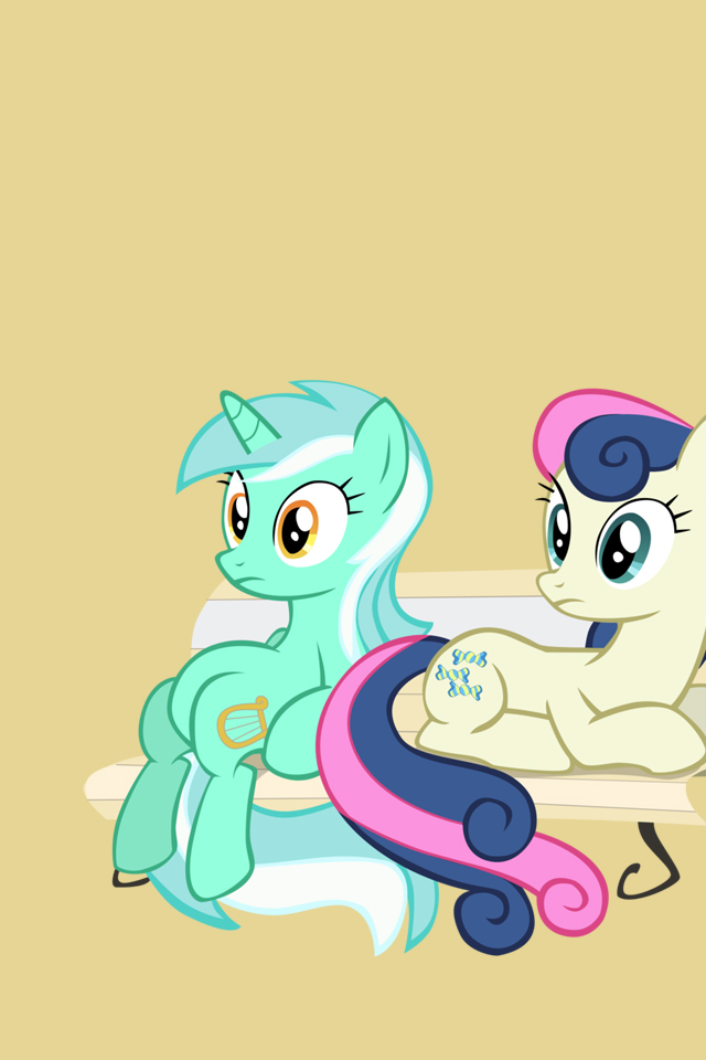 Mlp iPhone Wallpaper Lyra And Bon By Doctorpants On