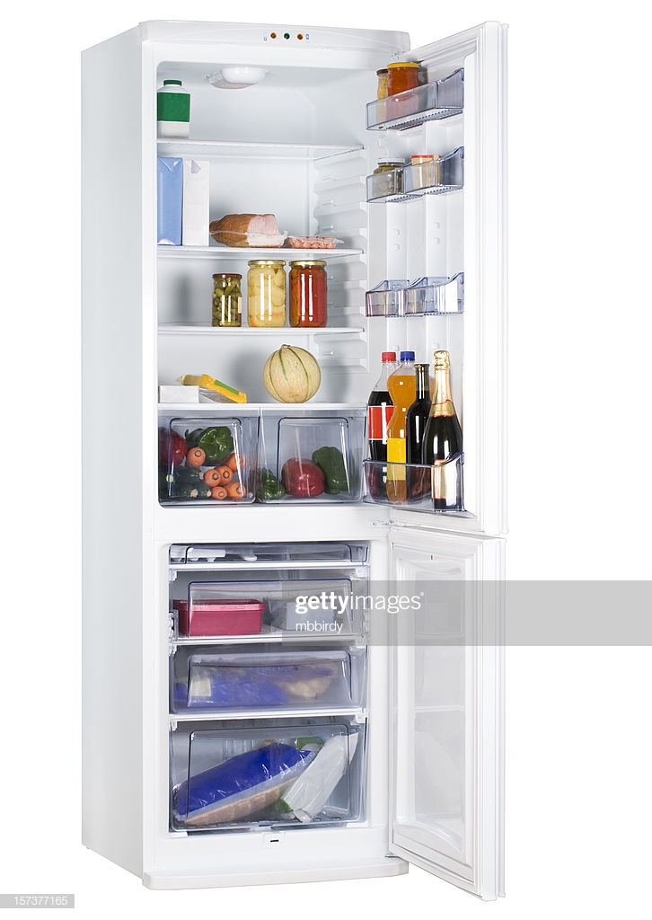Big Refrigerator Isolated On White Background Stock Photo Getty