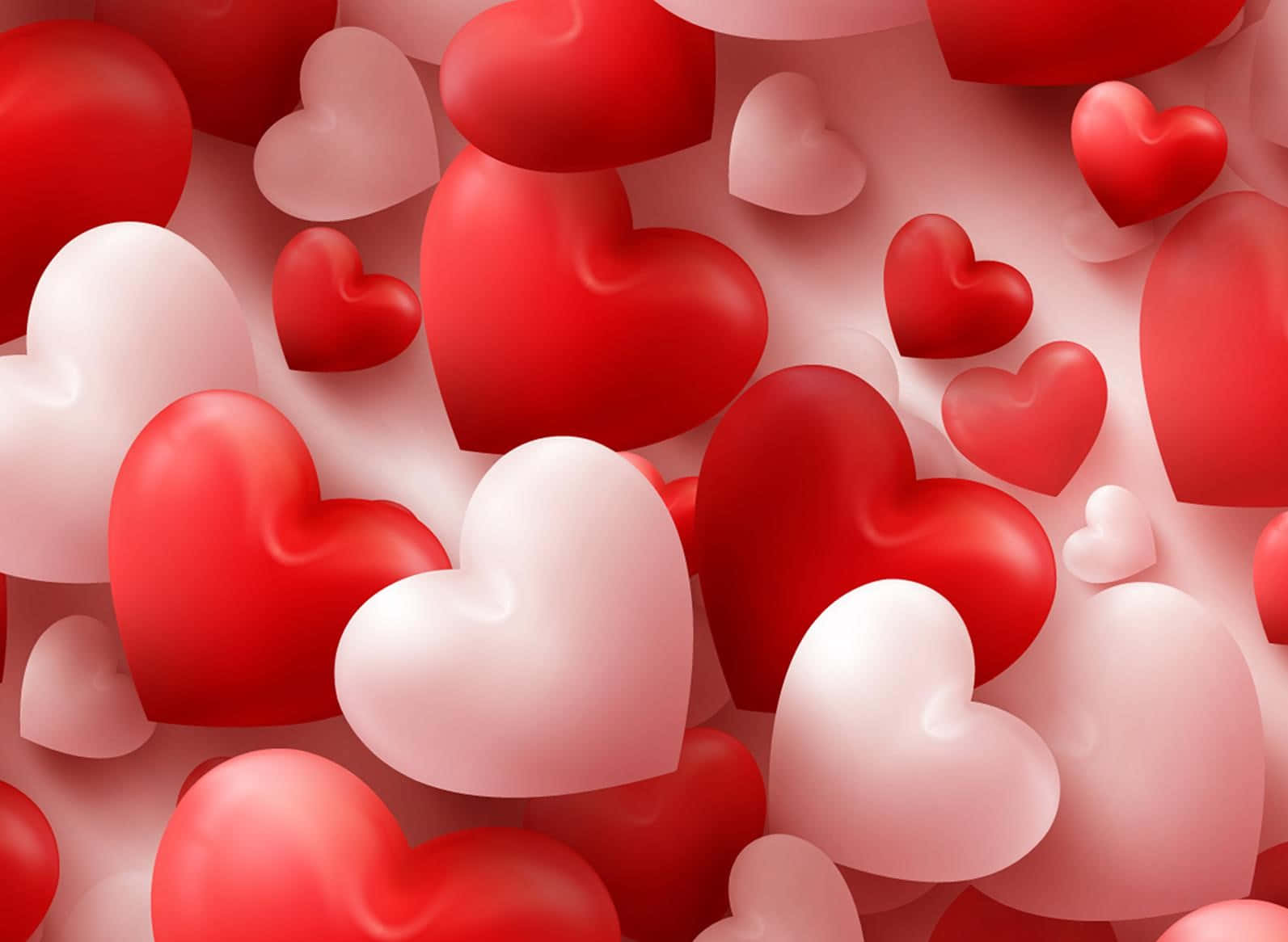 Red And Pink 3d Cute Valentines Hearts Iqn7lftmc7a8jHDv Wallpaper