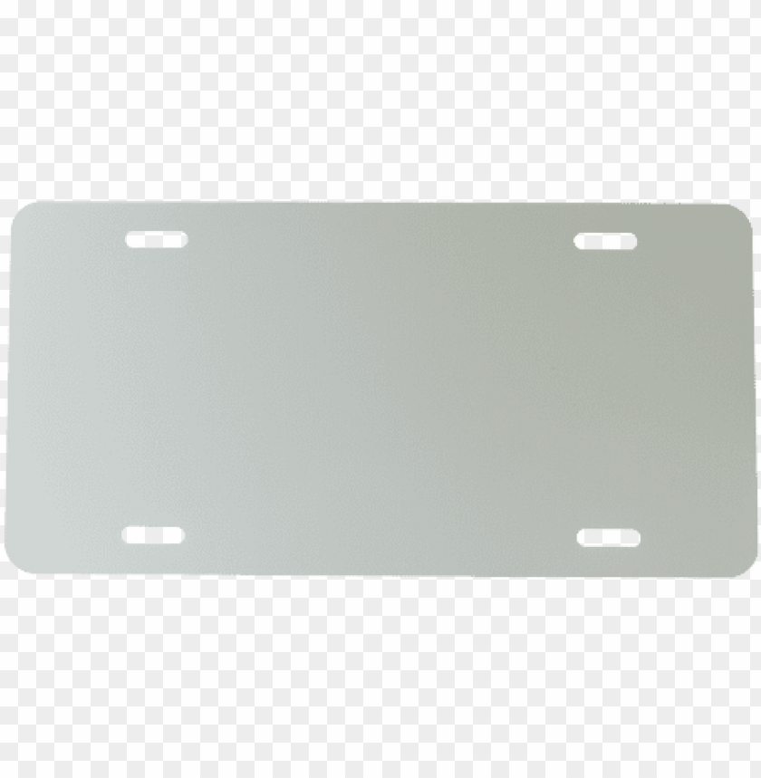 White X Blank Chrome License Plate Frame Png Image With