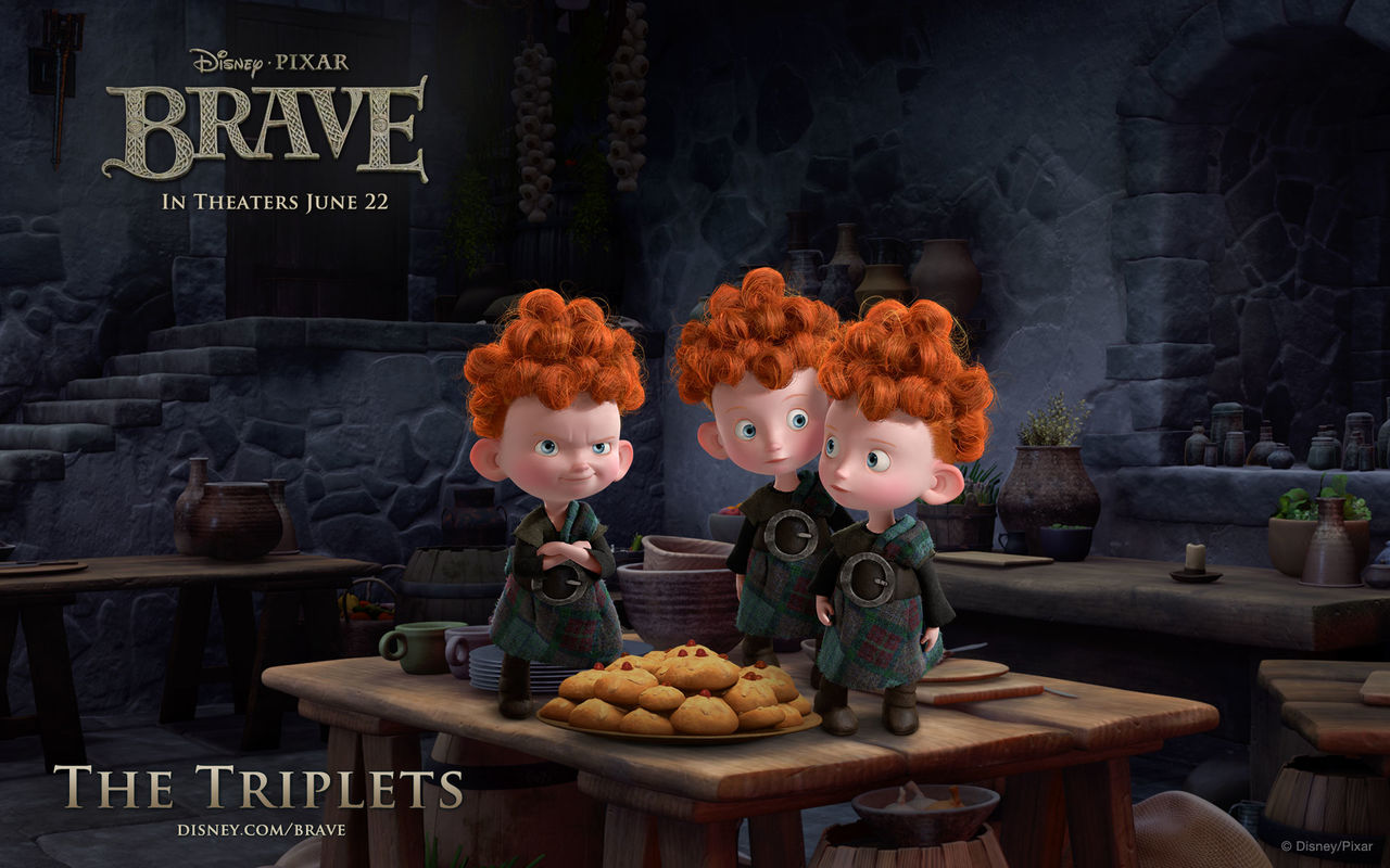 Image Brave Triplets Wallpaper Jpg Pixar Wiki Disney