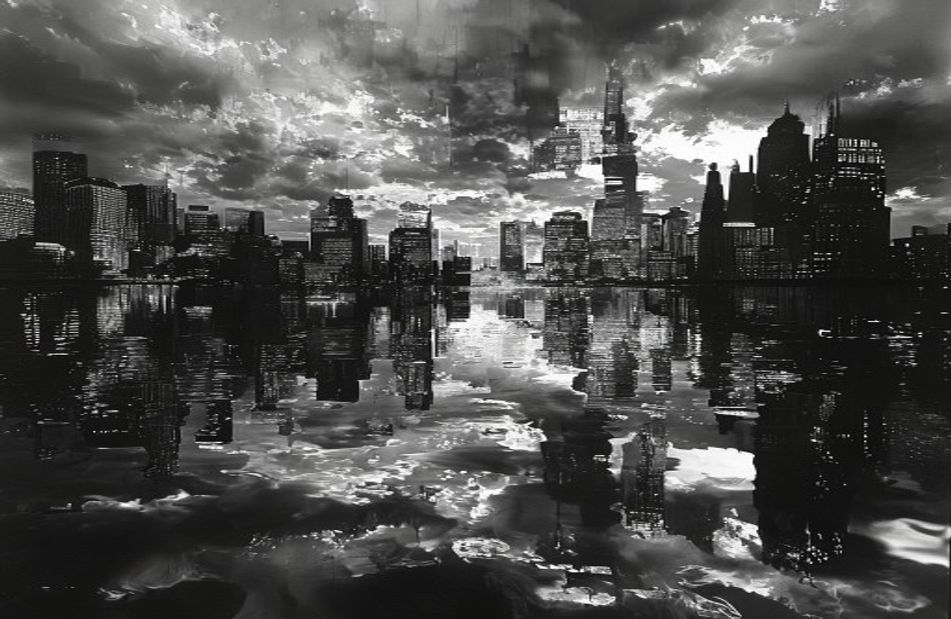 Black And White City Wallpaper