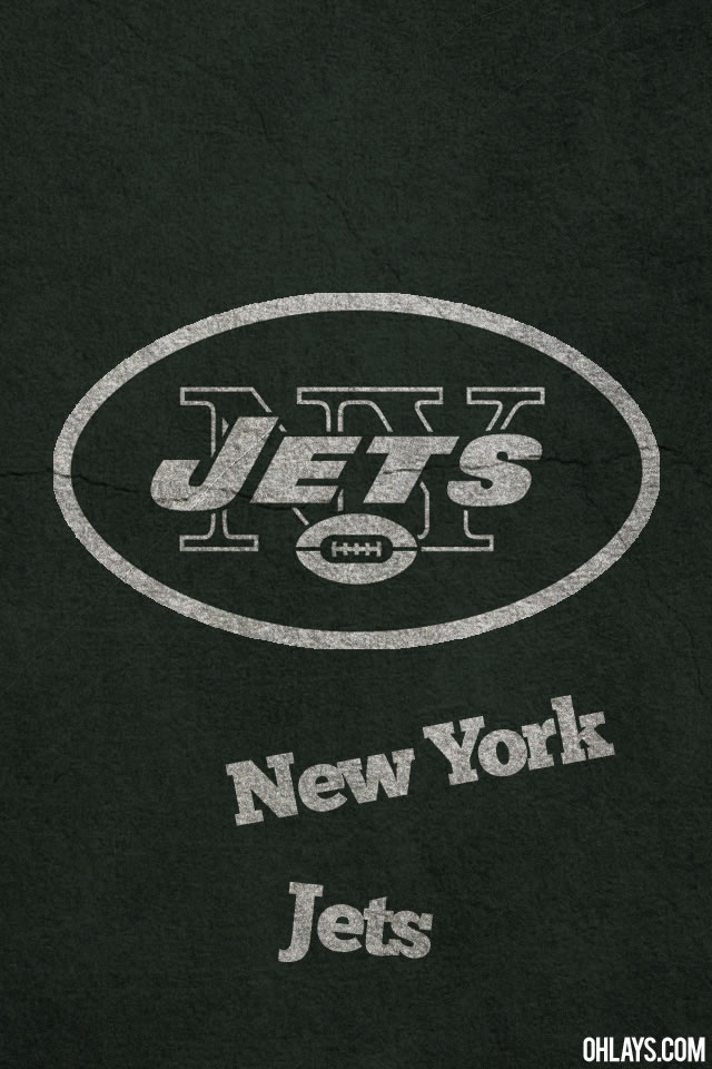 New York Jets Logo With Rough Background X iPhone