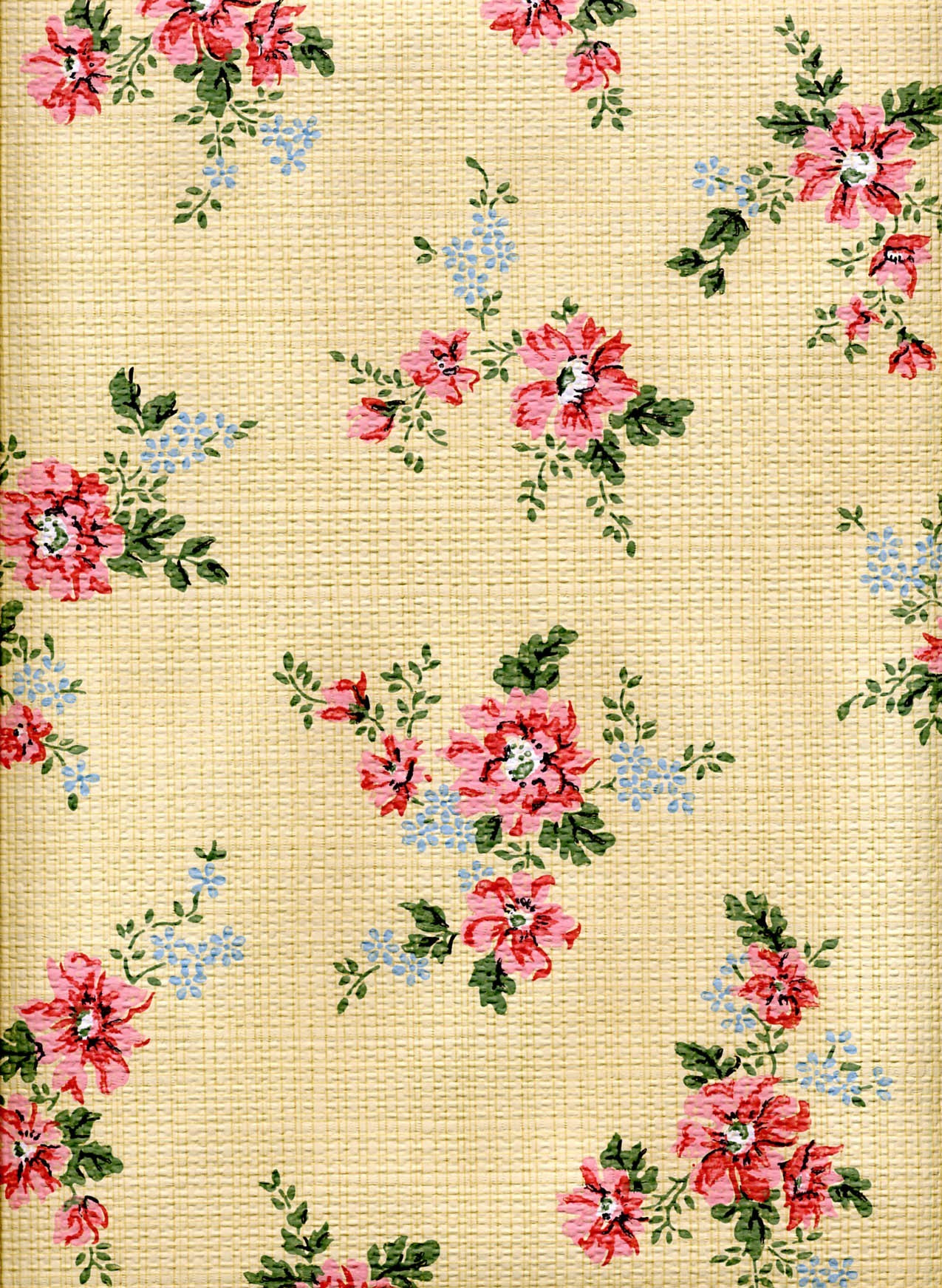 Feet of Vintage Cottage Wallpaper Shabby Chic by SnippetsofTime