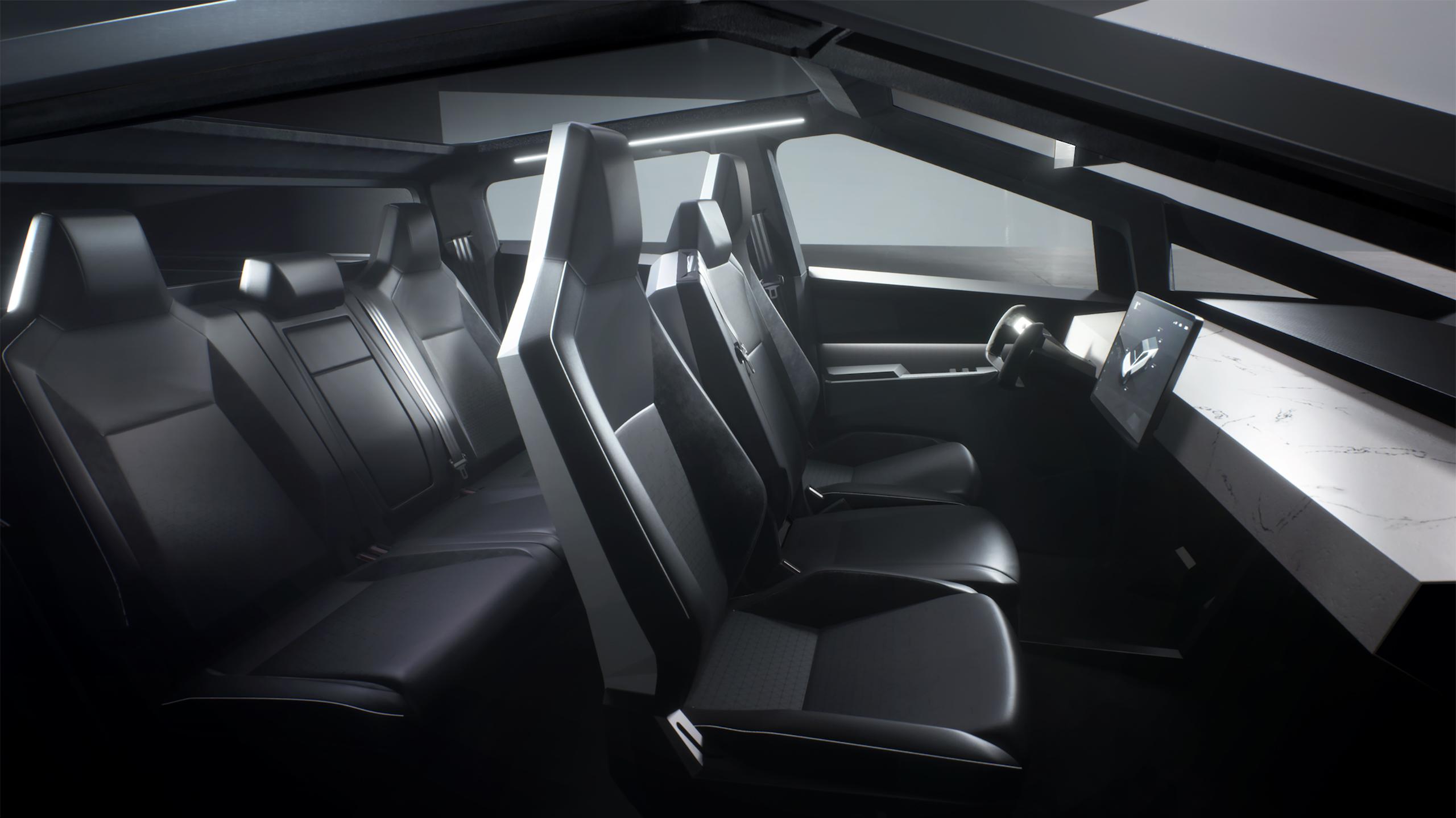 Tesla Cybertruck Prototype Interior Wallpaper HD Car