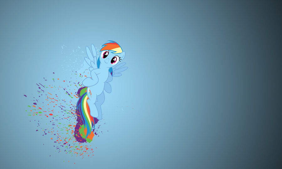 Rainbow Dash Splatter Wallpaper HD By Mlpwallpaper