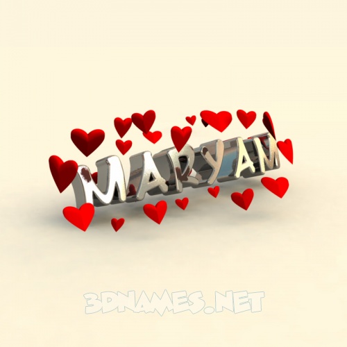 Maryam Name 3d Names For The Of