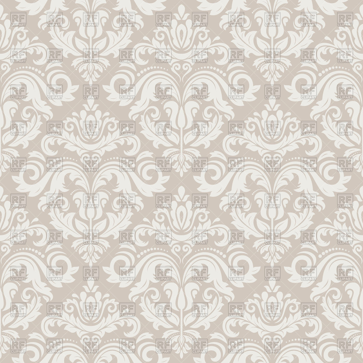Damask Floral Pattern With Oriental Pink Elements Seamless