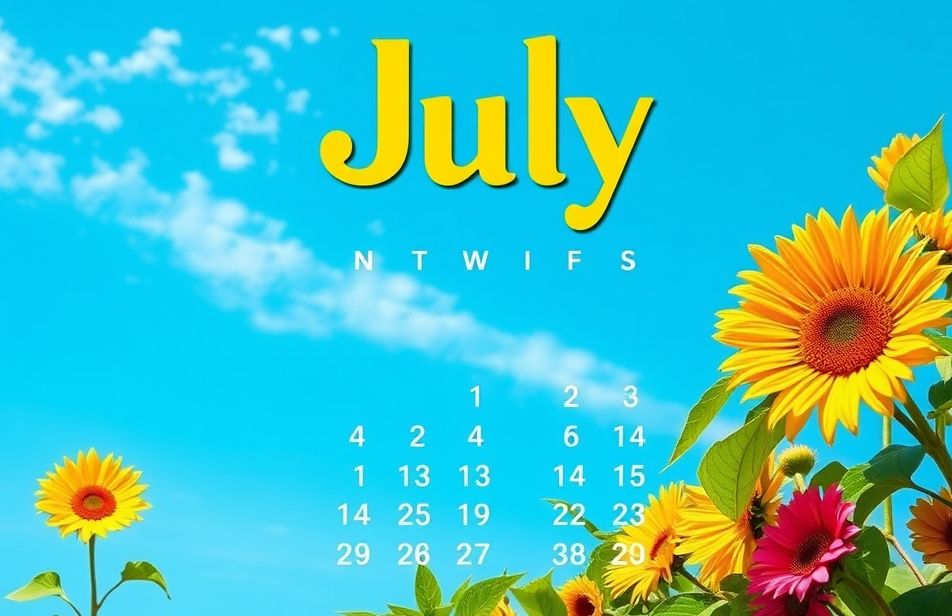 July Calendar Wallpaper