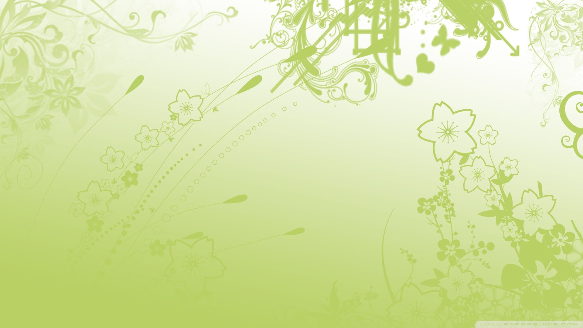 Free download Green Flowers Background Wallpaper 1920x1080 Green